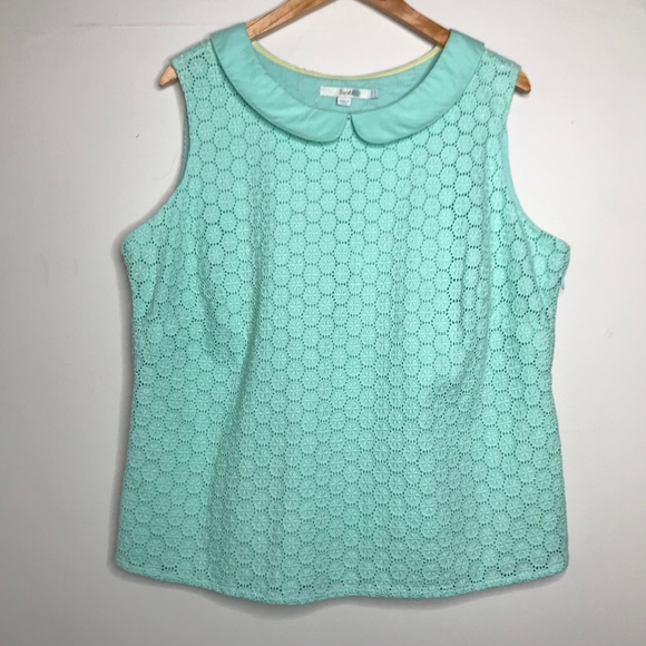 Boden Tops - Boden Peter Pan Collar Tank Top